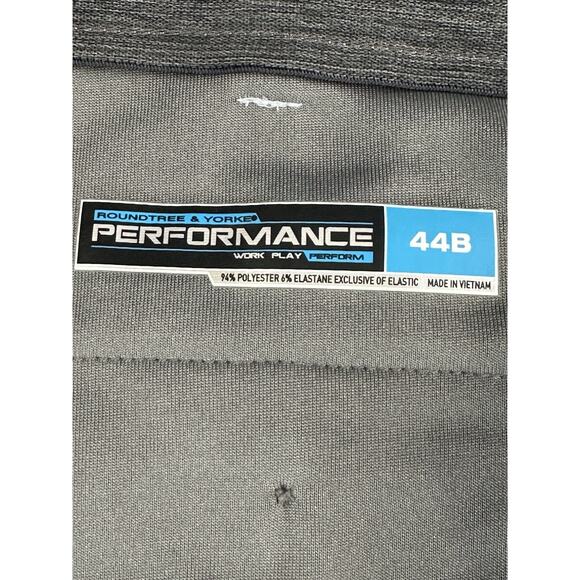 Roundtree & Yorke Performance Shorts Men’s 44B Blue White Plaid Golf Preppy - Picture 14 of 16